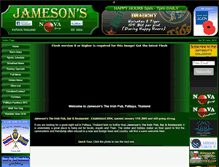 Tablet Screenshot of jamesons-pattaya.com
